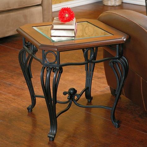 Popular Black Round Glass Top Console Tables Within Gracewood Hollow Salinger Glass Top End Table, Black (View 12 of 15)