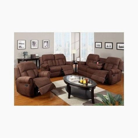Popular Cocoa Console Tables Inside Motion Console Sofa Recliner Loveseat Furniture Microfiber (View 9 of 15)