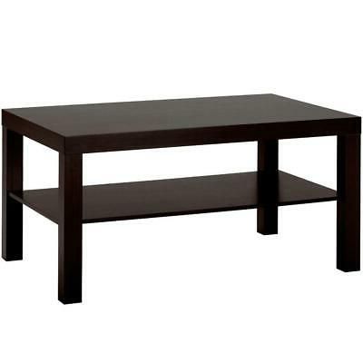 Popular Dark Coffee Bean Console Tables In New Ikea Lack Coffee Sofa Side Table With Separate Shelf (View 5 of 15)