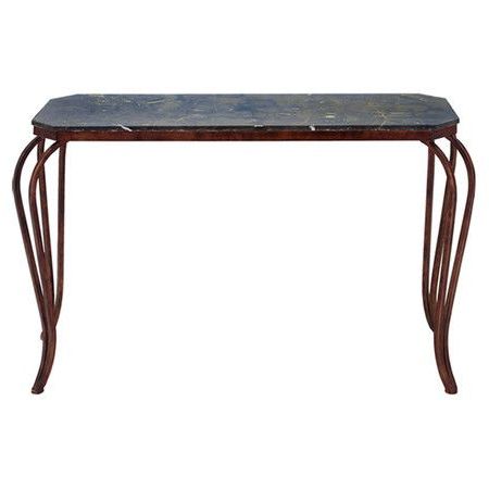 Popular Weathered Console Table With A Marble Top And Victorian For White Marble Gold Metal Console Tables (View 6 of 15)