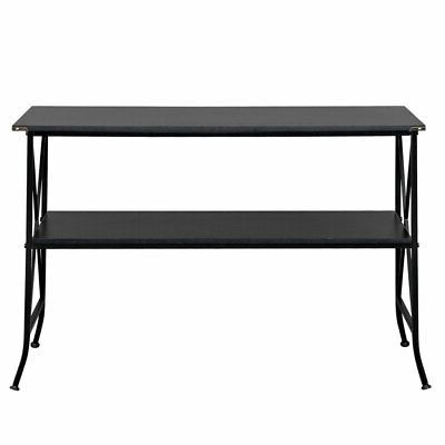 Popular Wrought Iron Console Tables For Artisasset Mdf Countertop Black Wrought Iron Base 2 Layers (View 15 of 15)