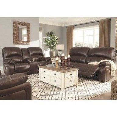 Preferred Cocoa Console Tables In Hallstrung Power Reclining Loveseat With Console (View 12 of 15)