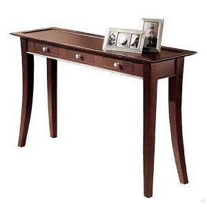 Preferred Dolce 3 Drawer Console Table Dark Walnut – Linon (View 10 of 15)