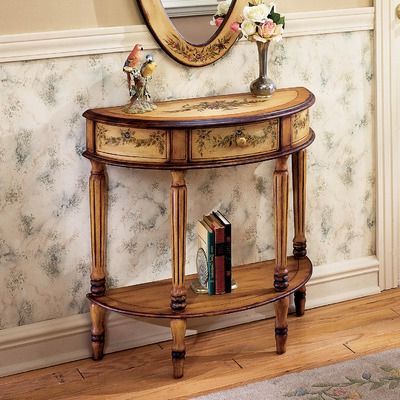 Preferred Hand Finished Walnut Console Tables For Butler Artist'S Originals Demilune Console Table In Light (View 15 of 15)