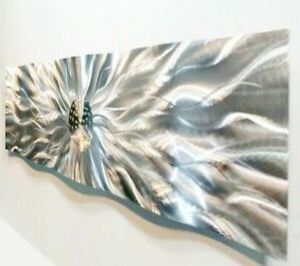 Preferred Large Silver Wave Metal Wall Art – Wall Sculpture – Modern Inside Wave Wall Art (View 14 of 15)