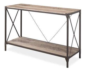 Preferred Rustic Barnside Console Tables Throughout Stratford Rustic C Side Table – Big Lots (View 6 of 15)