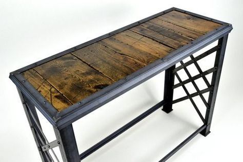 Preferred Smoked Barnwood Console Tables Intended For Industrial Sofa Table – Console Table – Reclaimed Wood (View 8 of 15)