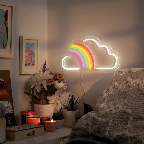 Rainbow Wall Art In Most Current Rainbow Led Wall Light – West & Arrow : Target (View 2 of 15)