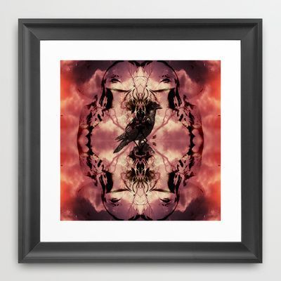 Raven Abstract Framed Art Printjoedunnz – $ (View 1 of 15)