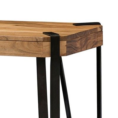 Recent Alaterre Furniture Ryegate Natural Brown Live Edge Solid Intended For Natural Wood Console Tables (View 2 of 15)