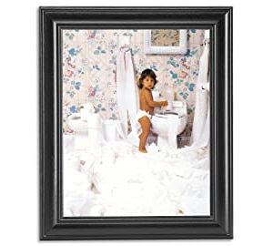 Recent Amazon: Girl Toilet Paper Bathroom Lid Wall Picture Throughout Wall Framed Art Prints (View 5 of 15)