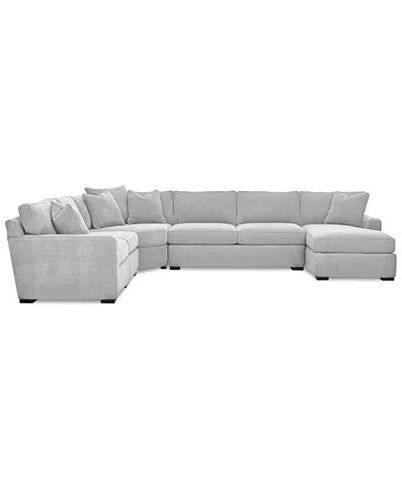 Recent Furniture Radley 5 Piece Fabric Chaise Sectional Sofa Pertaining To 5 Piece Console Tables (View 5 of 15)