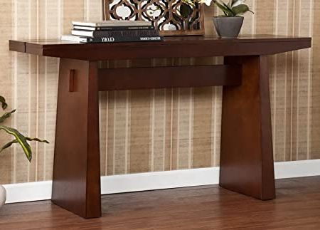 Recent Wood Veneer Console Tables In Amazon: Home Indoor Furniture Sei Wood Veneer Living (Photo 2 of 15)