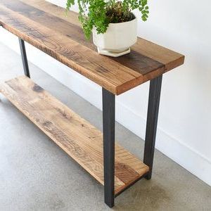 Reclaimed Wood Console Table With Lower Shelf (View 5 of 15)