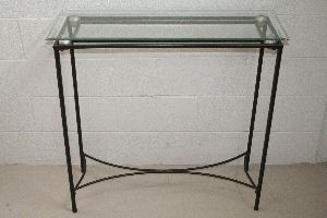 Rectangular Glass Top Console Tables Throughout Most Popular Console Table – Glass Top Rectangular Metal Table With (View 15 of 15)