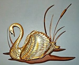 Retro Wood Wall Art Throughout Most Up To Date Vintage Mid Century Modern Swan Wall Hanging Decor Retro (View 10 of 15)