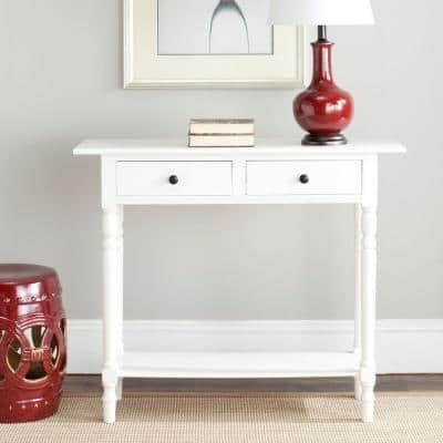Safavieh Griffin White Storage Side Table Amh5717C – The With Regard To Most Popular Oceanside White Washed Console Tables (View 7 of 15)