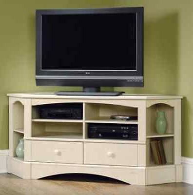 Sauder Corner Tv Stand 60" Console Table Stands Regarding Preferred Matte Black Console Tables (View 2 of 15)
