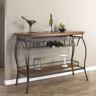 Shop Baxton Studio Bordeaux Wood And Metal Contemporary Pertaining To Famous Antique Silver Aluminum Console Tables (View 6 of 15)