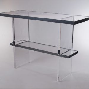 Silver And Acrylic Console Tables With Regard To Current Lucite/acrylic Glass Console Tablesplexi Craft (View 13 of 15)