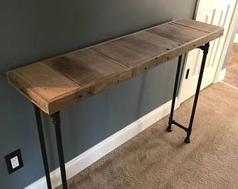 Smoked Barnwood Console Tables Regarding Preferred Custom Barnwood Shelves Tables And More (View 6 of 15)