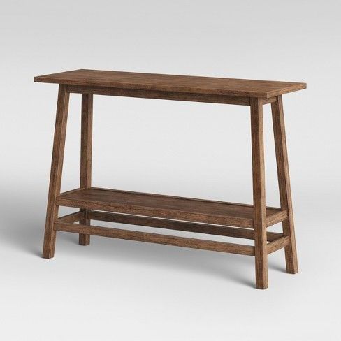 Smoked Barnwood Console Tables Within Latest Haverhill Reclaimed Console Table Brown – Threshold (View 3 of 15)