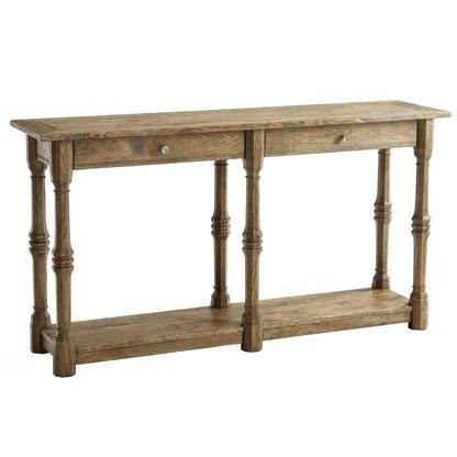 Solid Inside Popular Rustic Walnut Wood Console Tables (View 11 of 15)