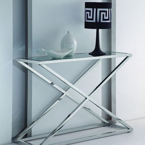 Steel Console Table, Console (View 2 of 15)
