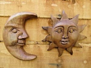 Sun Wood Wall Art Intended For Famous Fair Trade Hand Carved Made Wooden Sun Moon Wall Art (View 7 of 15)