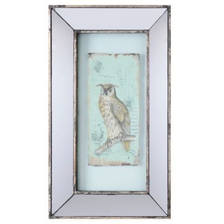 The Owl Framed Art Prints Pertaining To 2018 Vintage Owl Ii Mirror Framed Art Print At Kirkland'S (View 6 of 15)