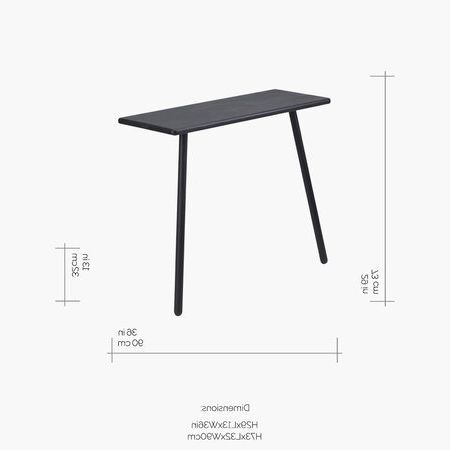 Trendy Buy Skagerak Georg Console Table – Black (View 12 of 15)