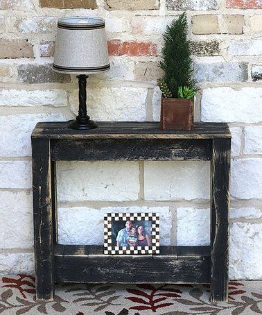 Trendy Loving This Black Rustic Side Table On #Zulily! # With Regard To Dark Coffee Bean Console Tables (View 15 of 15)