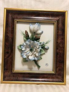 Trendy Vintage Large Collectible Capodimonte Porcelain 3D Raised Intended For Flowers Wall Art (View 5 of 15)