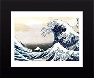 Trendy Wave Wall Art Within Amazon: 11X14 Framed Hokusai Great Wave Art Poster (View 15 of 15)