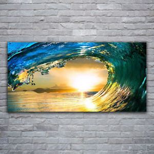 Tulup Acrylic Print Wall Art 120X60 Image Picture Wave Sea Pertaining To Most Recently Released Sunset Wall Art (View 10 of 15)