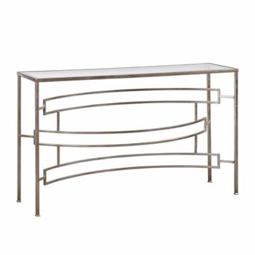 Uttermost Eilinora Silver Console Table Inside Most Current Silver Console Tables (View 12 of 15)