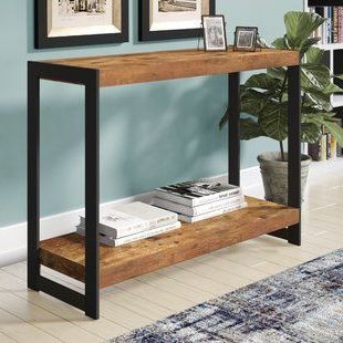 Wayfair For Widely Used Oak Wood And Metal Legs Console Tables (View 13 of 15)
