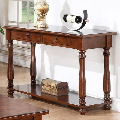 Wayfair Within Widely Used Rustic Oak And Black Console Tables (View 11 of 15)