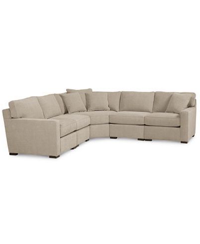 Well Known Furniture Radley Fabric 5 Piece Sectional Sofa, Created Regarding 5 Piece Console Tables (View 8 of 15)