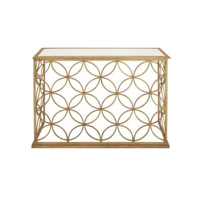 Well Known Gold – Console Tables – Accent Tables – The Home Depot Regarding Black And Gold Console Tables (View 14 of 15)