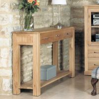 Well Known Large Modern Console Tables Throughout Mobel Oak Console Table Was £360.00 Now £ (View 14 of 15)