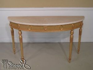Well Known Marble Top Console Tables With Regard To 3377: Stunning Adams Style Gold Gilt White Marble Top (View 12 of 15)