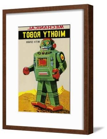 Well Known Mechanical Mighty Robot Art Print (View 2 of 15)