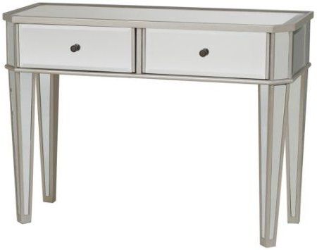 Well Known Mirrored And Silver Console Tables Intended For Amazon: Powell Mirrored Console With Silver Wood: Home (View 10 of 15)