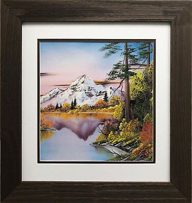 Well Known Natural Framed Art Prints In Bob Ross "Autumn Glory" Happy Trees Custom Framed Art (View 2 of 15)