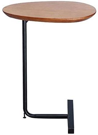 Well Known Round Iron Console Tables With Regard To Amazon: Wgydream End Side Tables, Sofa Table, C Shaped (View 3 of 15)