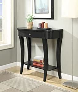Well Liked Amazon: Convenience Concepts Newport Console Table Within Vintage Coal Console Tables (View 4 of 15)