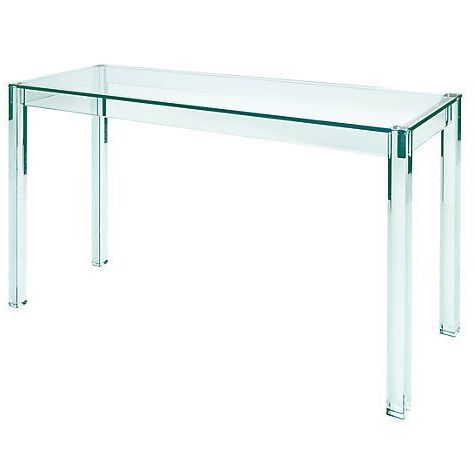 Well Liked Chrome And Glass Modern Console Tables Inside Greenapple Crystal Vienna Console Table (View 4 of 15)