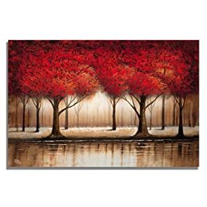 Well Liked Landscape Framed Art Prints With Regard To Amazon: Trademark Fine Art Parade Of Red Trees (View 7 of 15)
