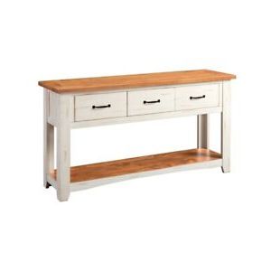 Well Liked Martin Svensson Home Rustic 3 Drawer Sofa Console Table With Regard To Antique Silver Aluminum Console Tables (View 15 of 15)